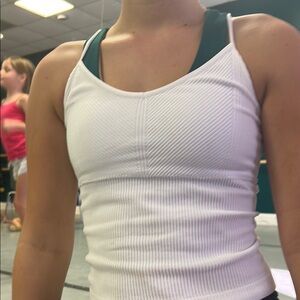 No Boundaries White Ribbed Crop Top